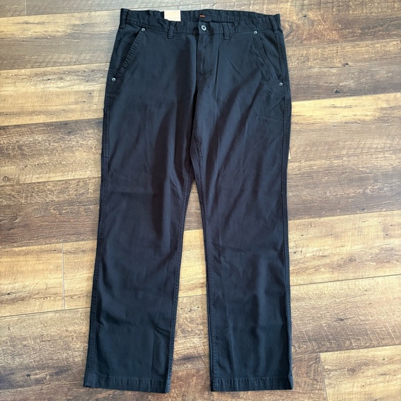Eddie Bauer Black Men's Canvas Utility Pants Size 38x32 NWT - Picture 1 of 9